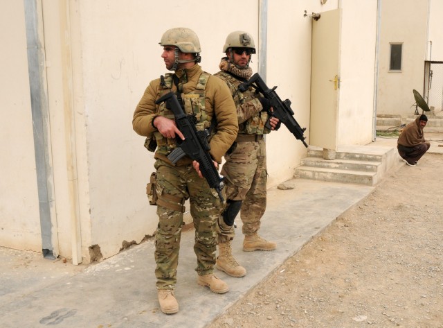 Albanian army Special Operations Forces visit Afghan leaders
