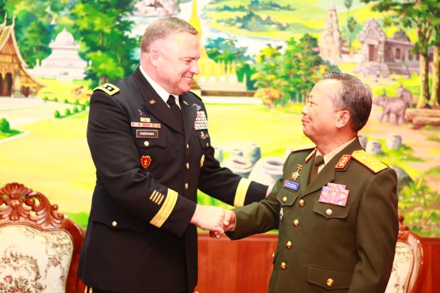 USARPAC CG meets Deputy Minister of Defense of Lao People's