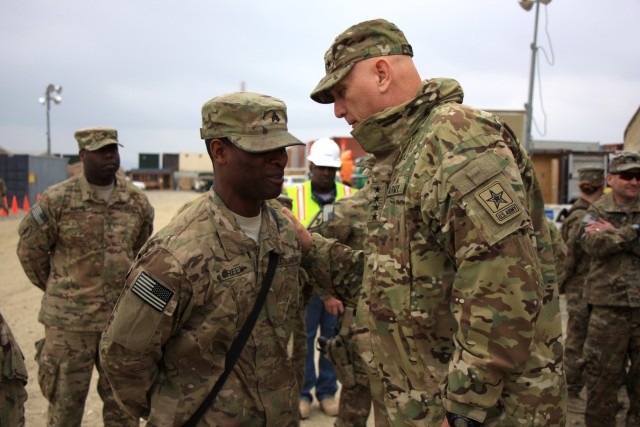 Odierno visits Bagram Retrosort Yard 6 of 9