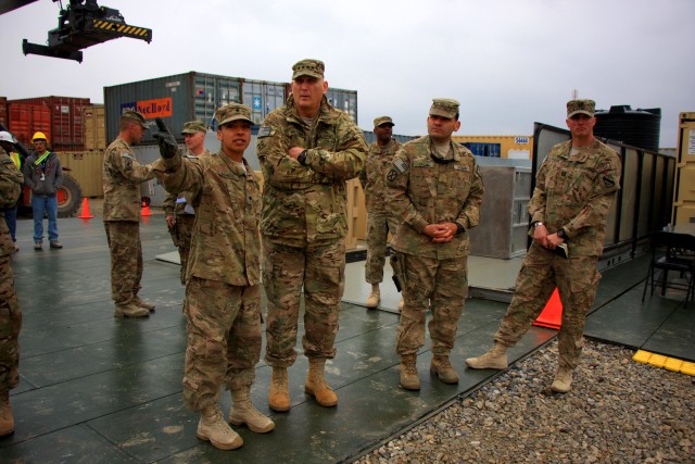 Odierno visits Bagram Retrosort Yard 9 of 9