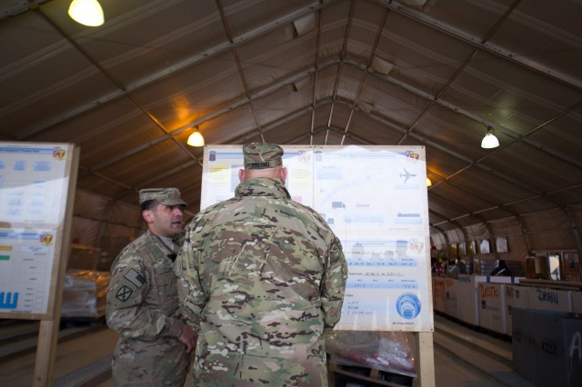 Odierno visits Bagram Retrosort Yard