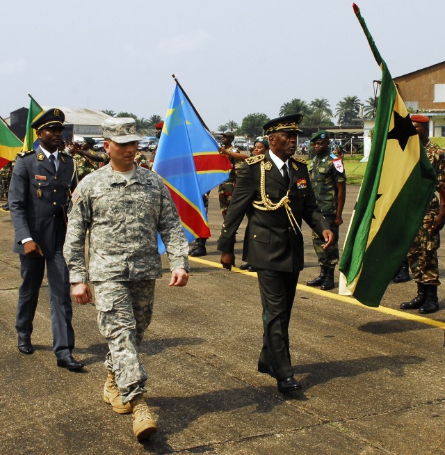 African, U.S. military forces join together to mark opening of Central Accord 13
