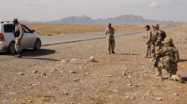 Soldiers assist ABP to conduct highway interdiction