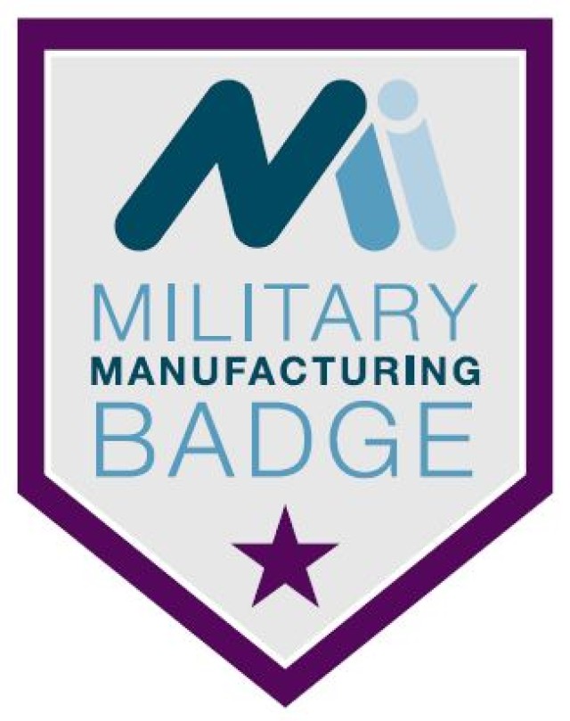 The Manufacturing Institute's "Military Manufacturing Badge" (Credential Program)