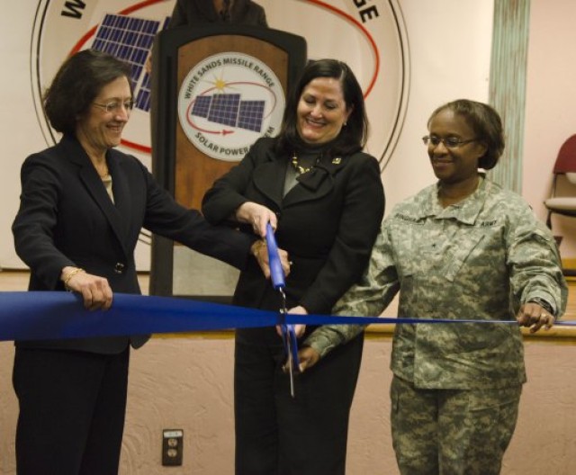 White Sands Missile Range solar array ribbon cutting