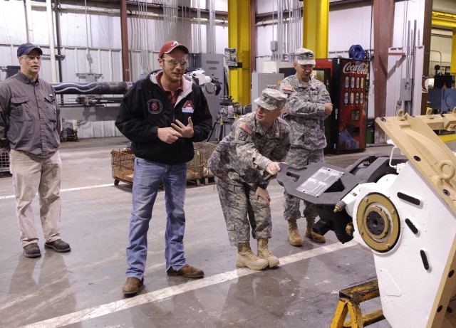 TACOM CSM visits Anniston, gains understanding of depot maintenance