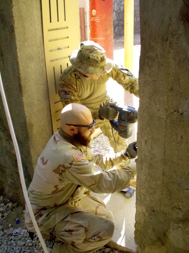 Civilian engineering team secures Soldiers' compound in Afghanistan