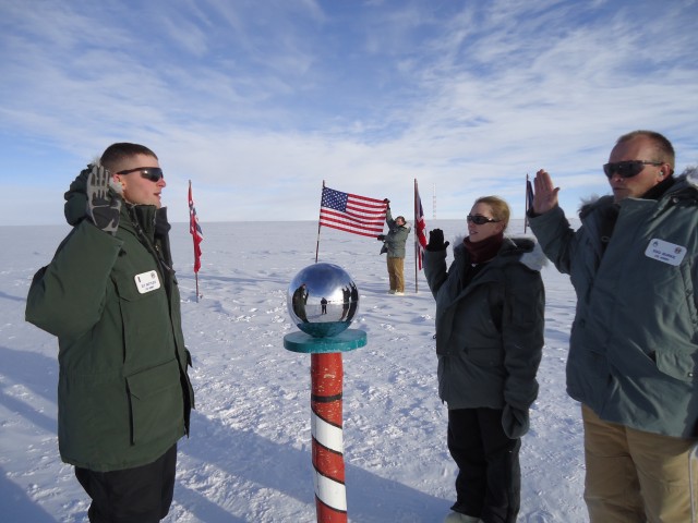 Reenlisting at the South Pole