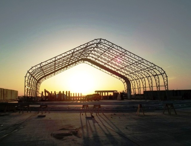 Providing large shelters for Soldiers
