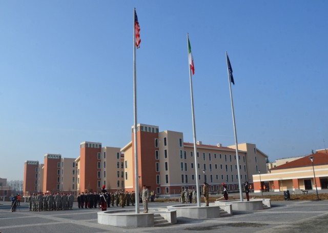 Raising the flags at Del Din
