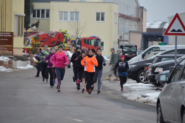 USAG Ansbach spouses take PT challenge