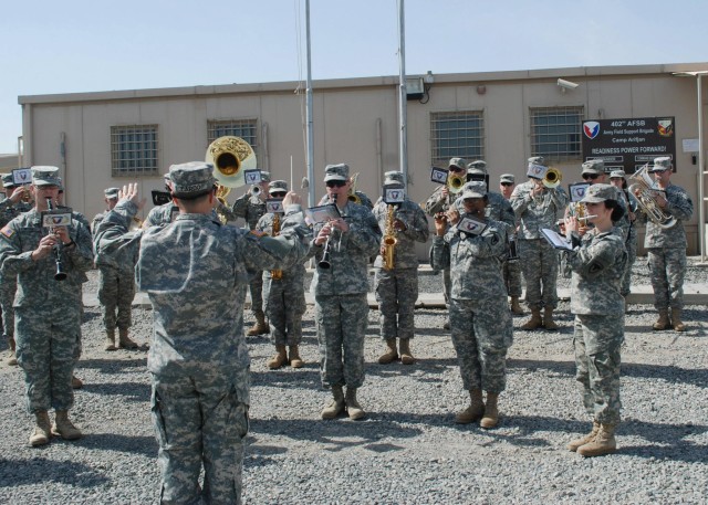 AMC Band performs at UAE