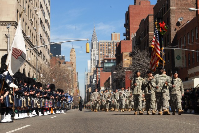 New York National Guard's 69th Infantry Leads Worlds Largest Irish Heritage Celebration