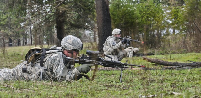 Field artillerymen learn infantry skills in squad live-fire exercise