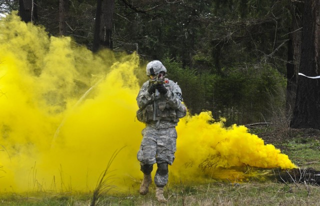 Field artillerymen learn infantry skills in squad live fire exercise