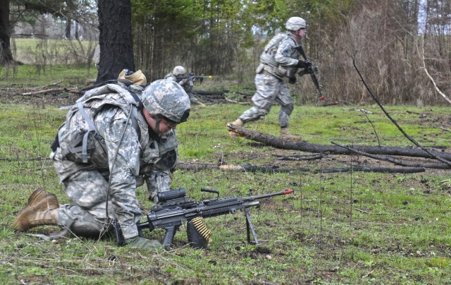 Field artillerymen learn infantry skills in squad live fire exercise