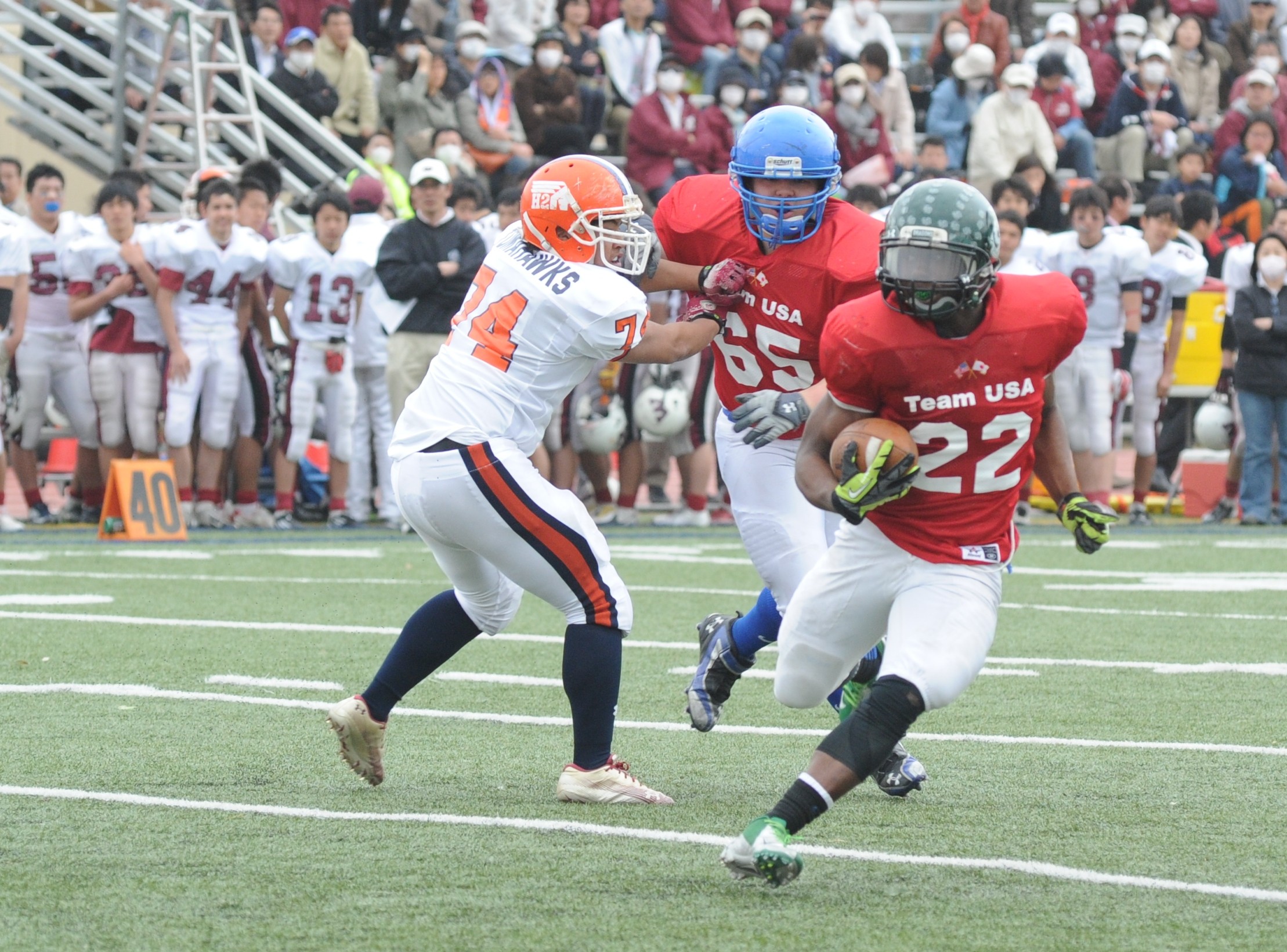 Team Usa Routs Team Japan 57-21 At Second Annual Tomodachi Bowl 