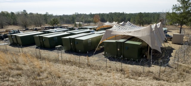 Rigid-wall camp saves money, fuel, water