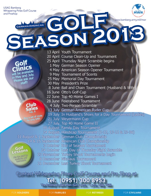 Golf season 2013