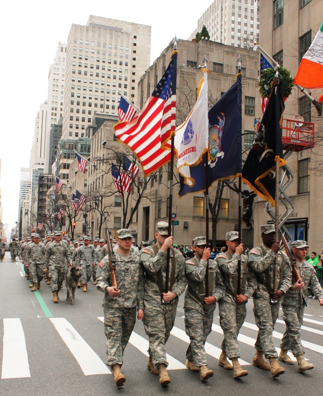 Tradition lives on as Fighting 69th troops lead St. Patrick's Day Parade for 162nd time