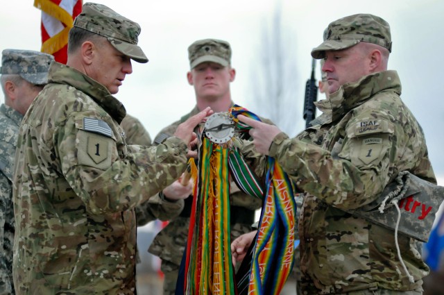 1st Infantry Division headquarters officially returns to Fort Riley