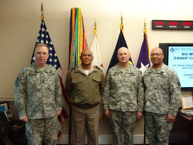 South African Chief of Chaplains visits U.S. Army Chaplain