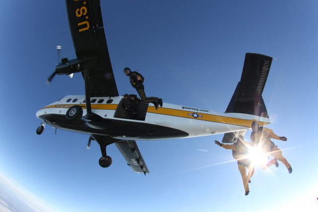 Golden Knights make first jumps from new aircraft