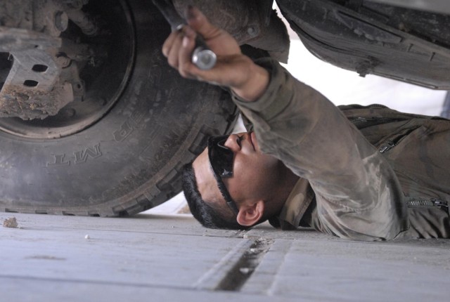 Mechanic teaches new troops tools for success