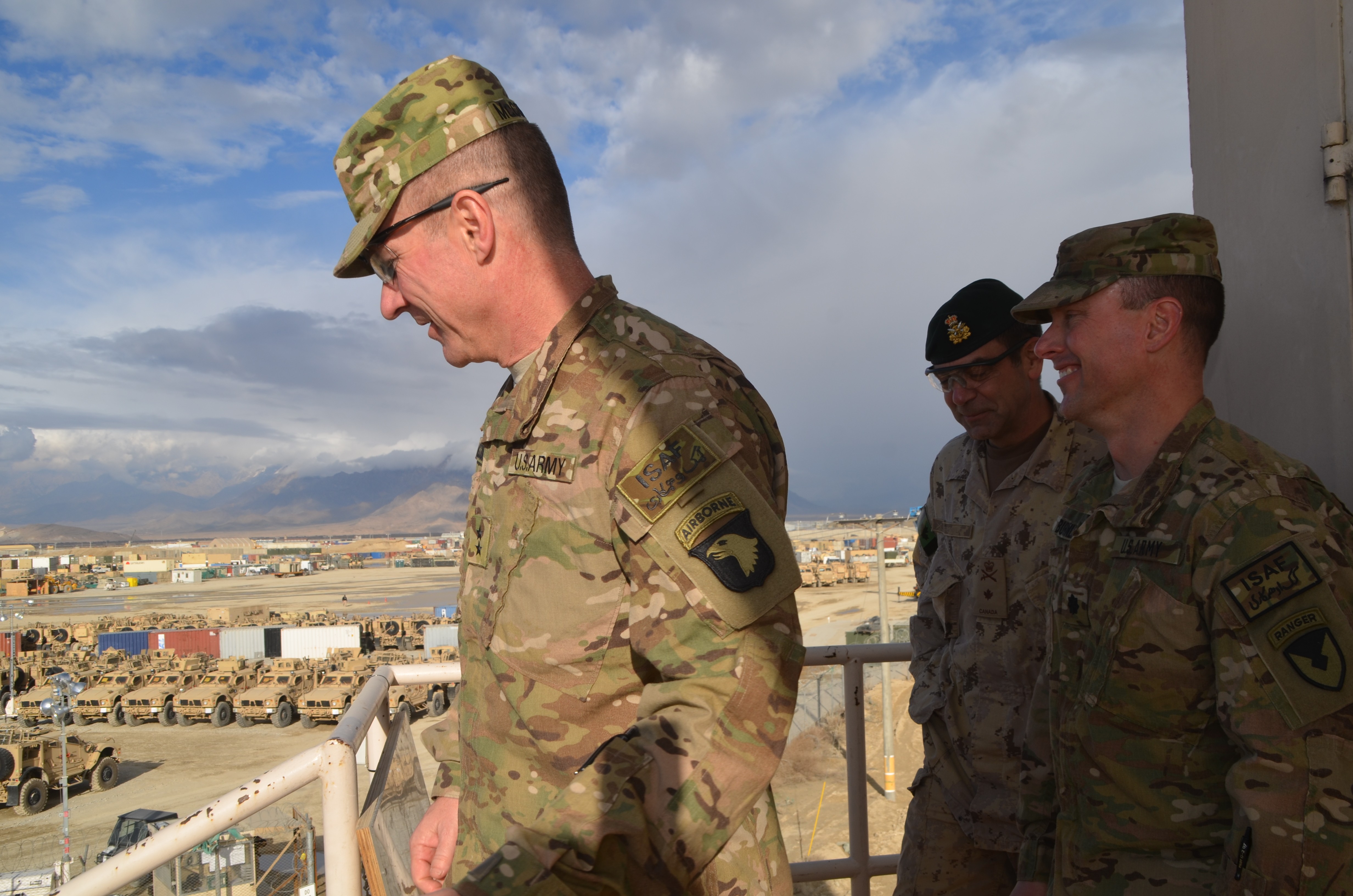 New Regional Command East commanding general views 401st AFSB ...