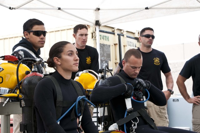 Female diver leaves her mark in history