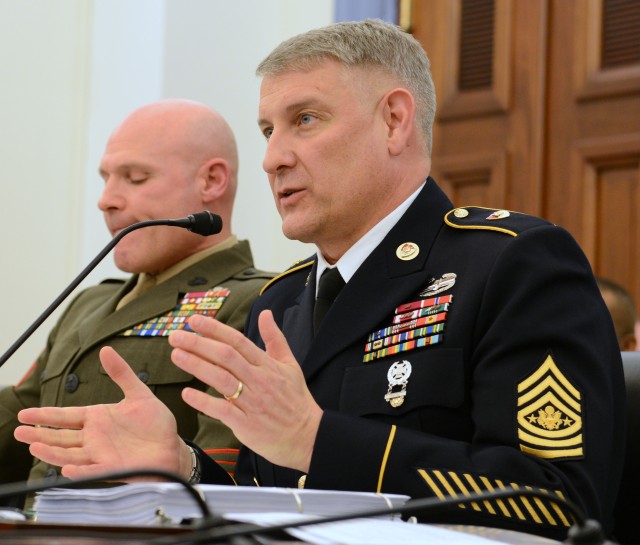 Top enlisted advisors express concern about budget, impact on quality of life