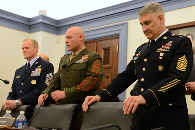 Top enlisted advisors express concern about budget, impact on quality of life