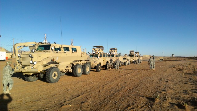 402nd FA trains Texas Reserve unit for Afghan route clearance mission