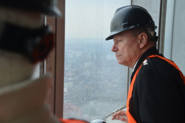 Guard Chief Visits World Trade Center Site