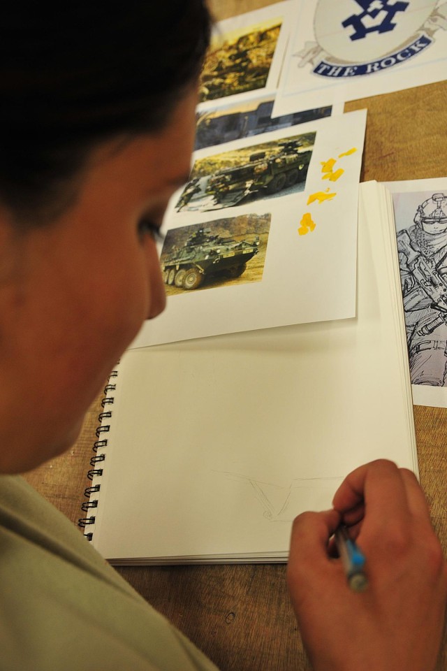 CTF 4-2 S6 soldiers communicate through art on Masum Ghar