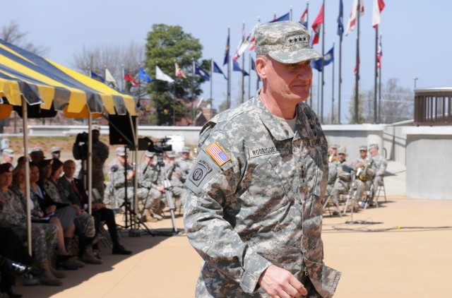Gen. Rodriguez relinquishes command