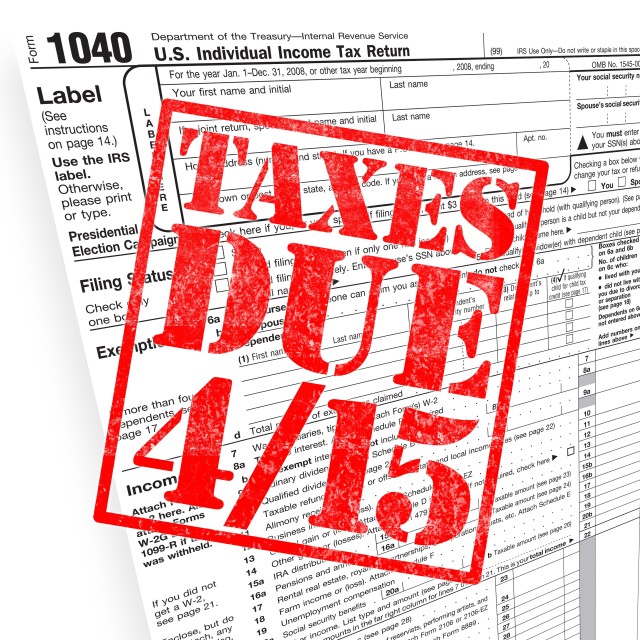 Taxes due, man!