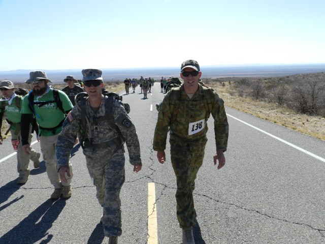 11th Signal Brigade Team at the Bataan Memorial Death March