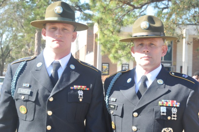 Drill sergeant father and son