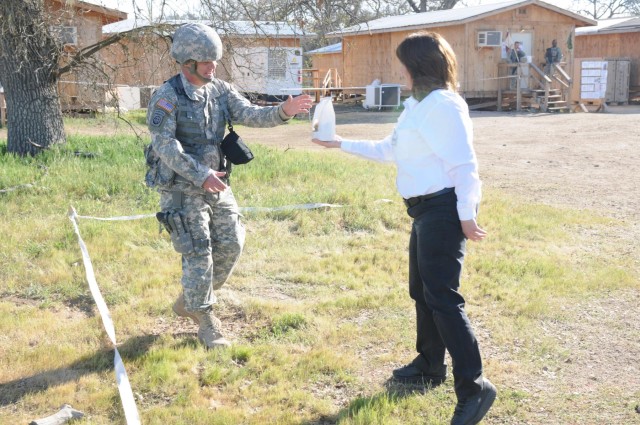 Community treats troops