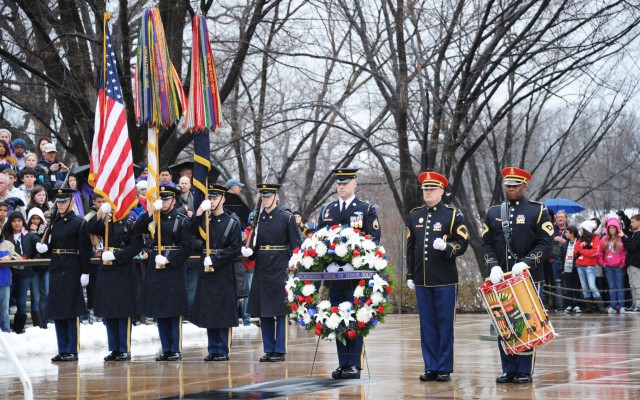 Old Guard Prepares to Place MOH Wreath