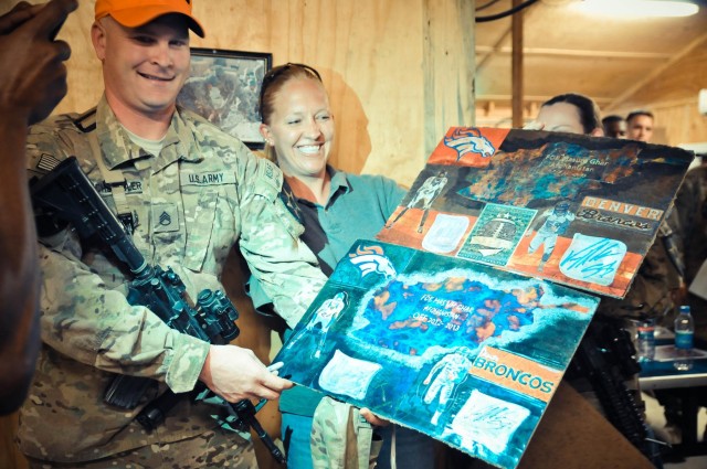 NFL players visit soldiers of Masum Ghar