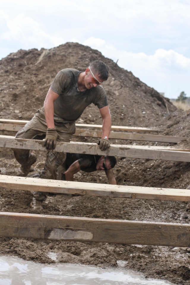 Gettin' dirty: FOB Salerno hosts mud run