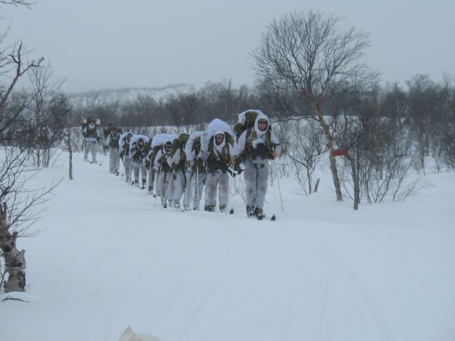 Natick researchers team up with Norwegian Army to measure nutritional needs during Arctic ski march