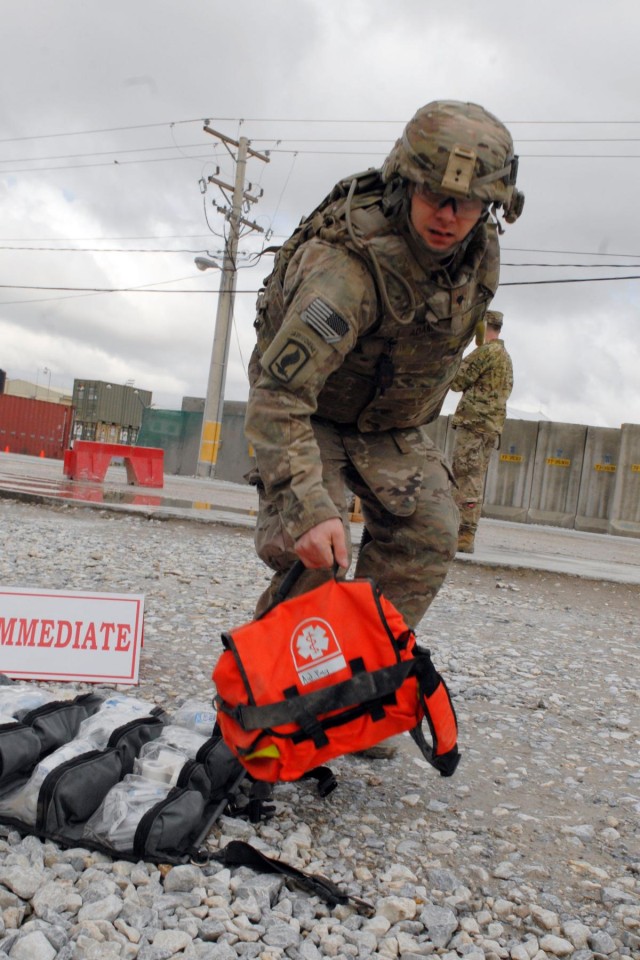 Triple Nickel medics step up during mass casualty exercise