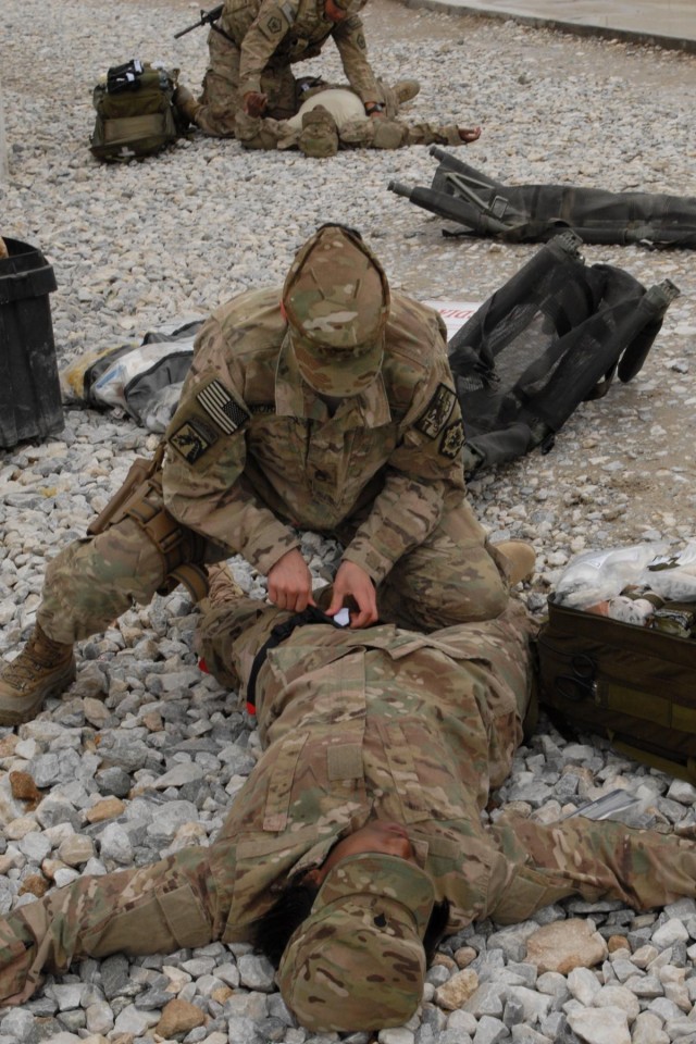 Triple Nickel medics step up during mass casualty exercise