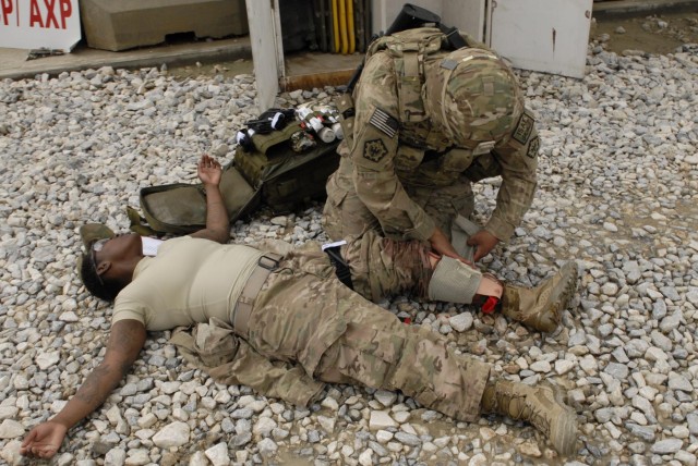 Triple Nickel medics step up during mass casualty exercise