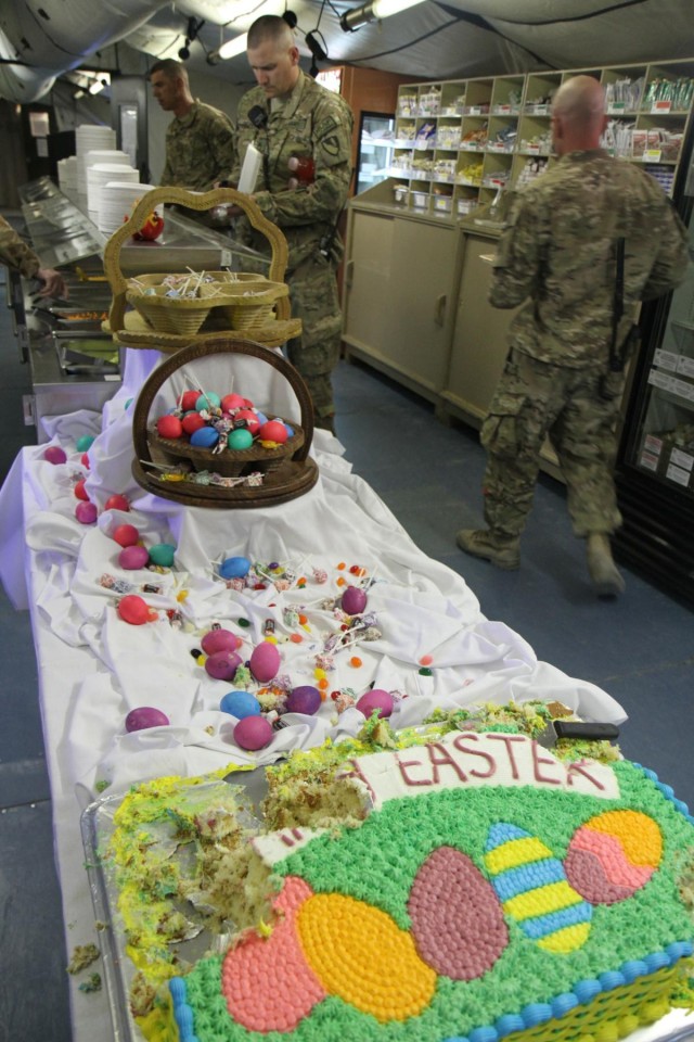 Service members, civilians celebrate Easter in Afghanistan