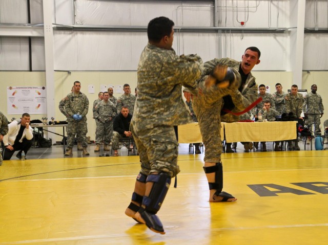 Thunderbolt soldiers battle on the mat