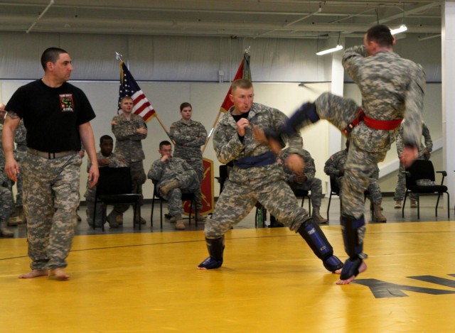 Thunderbolt soldiers battle on the mat